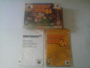 Caja Y Manual De Donkey Kong Para N64