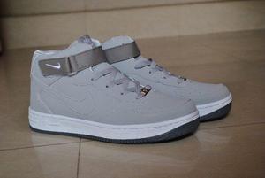 Kp3 Botas Nike Air Force One Gris Para Caballeros