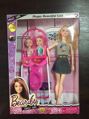 Muñeca Tipo Barbie Niñera