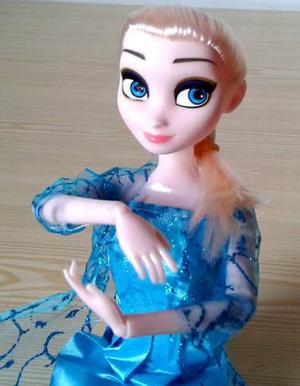 Muñecas De Frozen Elsa Y Anna 30cm Articuladas Hermosas
