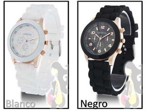 Reloj Geneva Clasico Original! Disponible Solo Negro/blanco