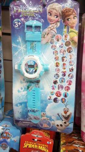 Reloj Proyector De Hello Kitty, Frozen, Spiderman