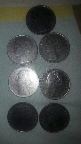 7 Monedas Italianas L A 