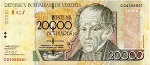 Billete De  Bs Mayo  C8