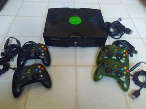 Consola Xbox Clasica, 4 Controles, 55 Juegos Y Memoria Ext.