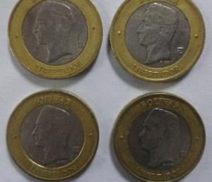 Monedas Venezolanas De Borde Dorado