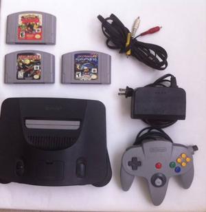 Nintendo 64 En Perfecto Estado, Con 3 Juegos Y Un Control.
