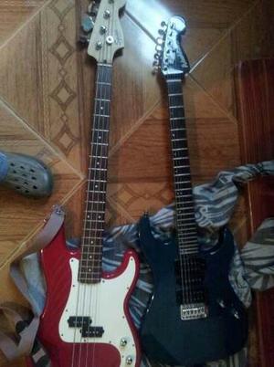 Bajo Squier Fender Y Guitarra Washburn X Series