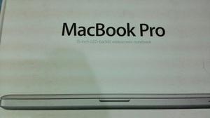Caja Macbook Pro 15-inch Led-backlit Widescreen Notebook