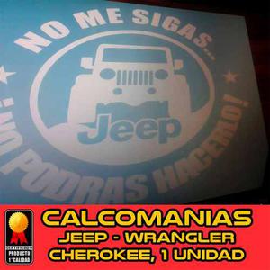 Calcomanias Jeep Jk Cj Tj Yj, Renegade, Rusticos.