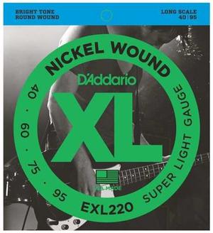Cuerdas P/ Bajo Daddario Nickel Wound Exl 220 Nuevas!!