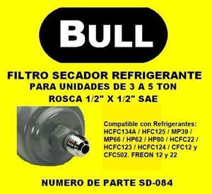 Filtro Secador Refrig R12 R22 Linea Rosca 1/2 Flare 5 Ton