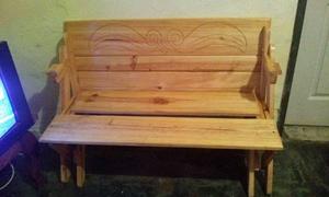 Silla, Mesa De Picnic, En Madera Pino