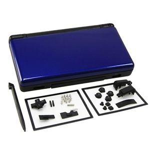 Carcasa Nintendo Ds Lite + Botones Tornillos Reemplazo Azul