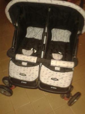 Coche Para Morochos Doble Marca Stork