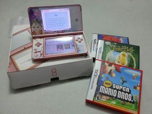 Nintendo Ds Xl Usado Con 3 Juegos Originales