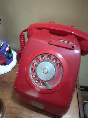 Telefono Rojo Monedero Antiguo Coleccion