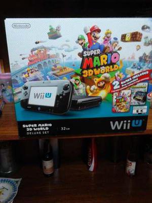 Wii U 32 Gb Deluxe Set Super Mario 3d World Y Nintendo Land