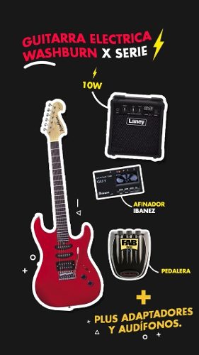 Combo De Guitarra Electrica Washburn X Serie Negociable