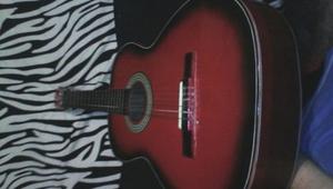 Guitarra Acustica Color Roja