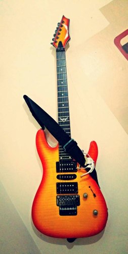 Guitarra Electrica Dean Trans Amber Burst Custom 380