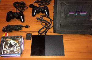 Playstation 2 + 15 Juego + Mochila Ps2