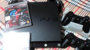 Playstation 3 Con 2 Controles + 3 Juegos