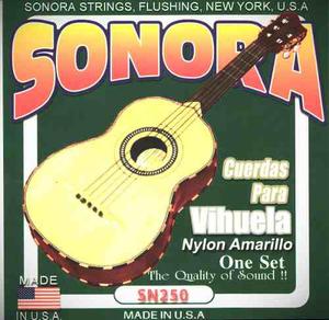 Set De Cuerdas Nylon Para Vihuela Sonora Sn250 Made In Usa