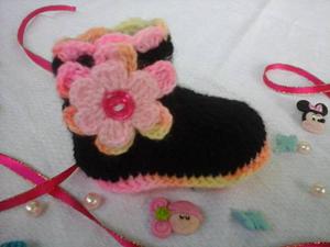 Botas Tejidas A Crochet