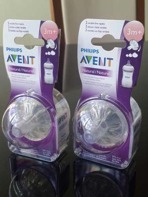 Philips Avent Natural 2 Mamilas Flujo Variable 3m+