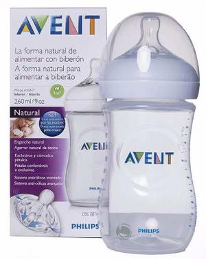 Tetero Con Tetina Marca Avent Natural De 260ml / 9 Onzas