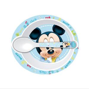 Vajilla Plato 2 Piezas Mickey Y Minnie Mouse Disney