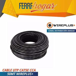 Cable Utp Cat5e Cca 50mt Wireplus+