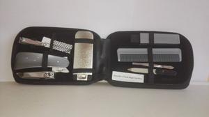 Kit Viajero Manicure Pedicure Estuche Cuero Nuevo Portatil