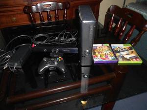 Xbox 360 Slim 4gb + Kinect + Control + 2 Juegos Originales