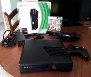 Xbox 360 Slim En Caja, Chipeado 1 Control +kinect +80 Juegos