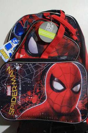 Bolso Marvel Spider-man Home Coming Original Con Lonchera