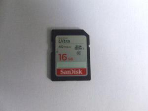 Memoria Sd Hc 16 Gb Sandisk Ultra Para Cámara O Laptop