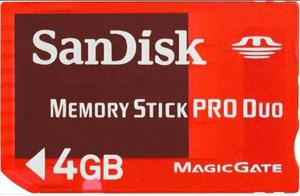 Memoria Stick Pro Duo Sandisk 4 Gb