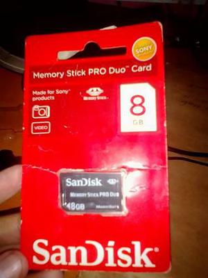 Memory Stick 8 Gb Sony Pro Duo Sandisk