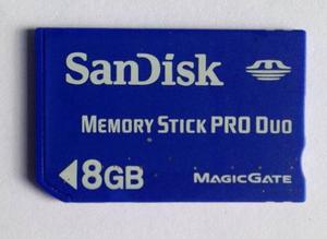 Sandisk Memory Stick Pro Duo 8gb Original