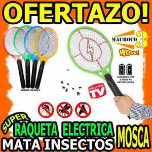 Wow Raqueta Electrica Mata Mosca Mata Insectos Original