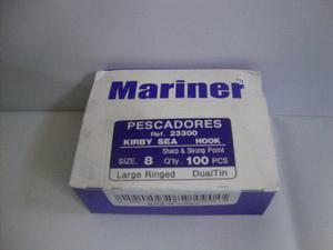 Anzuelos De Pesca Mariner Kirby Sea Marino # 8 Caja De 100