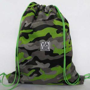 Bolso Gymsack Morral Tula Via Libre Camuflaje Varios Modelos