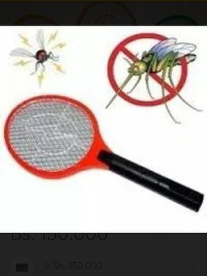Raqueta Electrica Mata Zancudos Mosquitos Recargable Nuevas