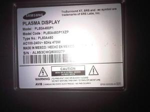 Televisor Samsung Plasma Para Repuesto Pantalla Partida