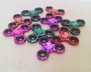 Fidget Spinner Anti Estres Clasico Cromado Metalizado