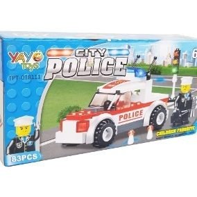 Lego Camion De Polic De Juguete Niños Armable Yayo