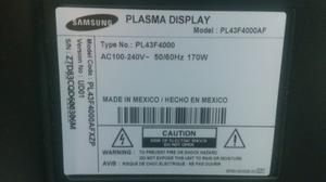 Televisor Samsung Plasma 43 Modelo Pl43faf