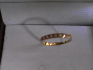 Anillo De Oro 18 K Tipo Cintillo, Todo Una Joya